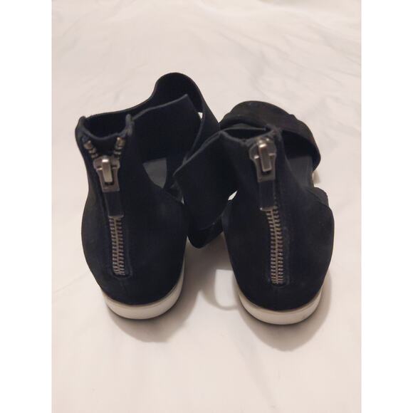 Eileen Fisher Women's 8.5 Black Sport Wedge Sandals Crossover Comfort NEW - Picture 6 of 11